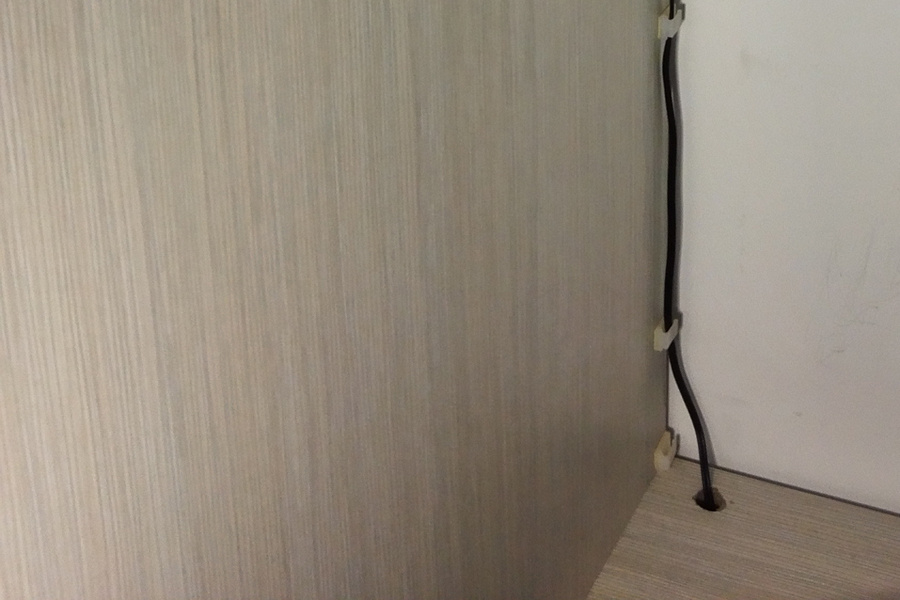 Cable clips for cabinet lights 